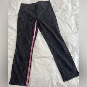 NYDJ Black Snake Print Pants